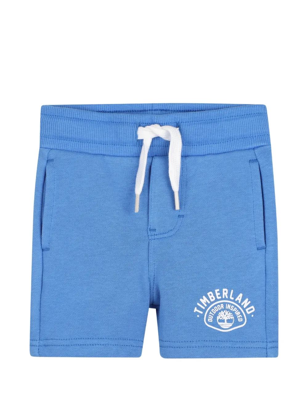 Комплект из двух шортов с принтом-логотипом Timberland Kids, белый — фото 4