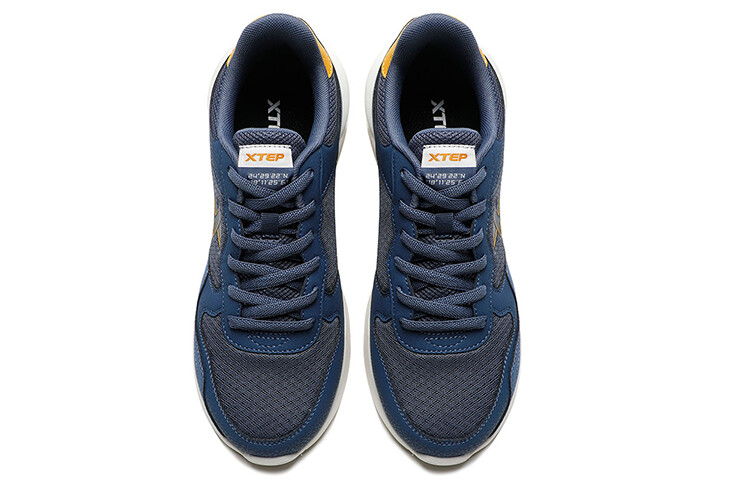 Кроссовки XTEP Lifestyle Shoes Men Low-top Grey Blue/licorice Yellow, желтый — фото 4