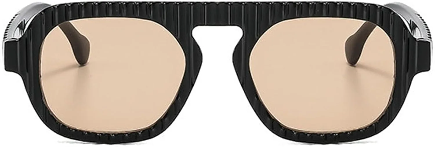 

Модные квадратные солнцезащитные очки Helena для женщин и мужчин, винтажные квадратные очки-пилот, стильные очки в стиле 70-х с плоской верхней частью, C2