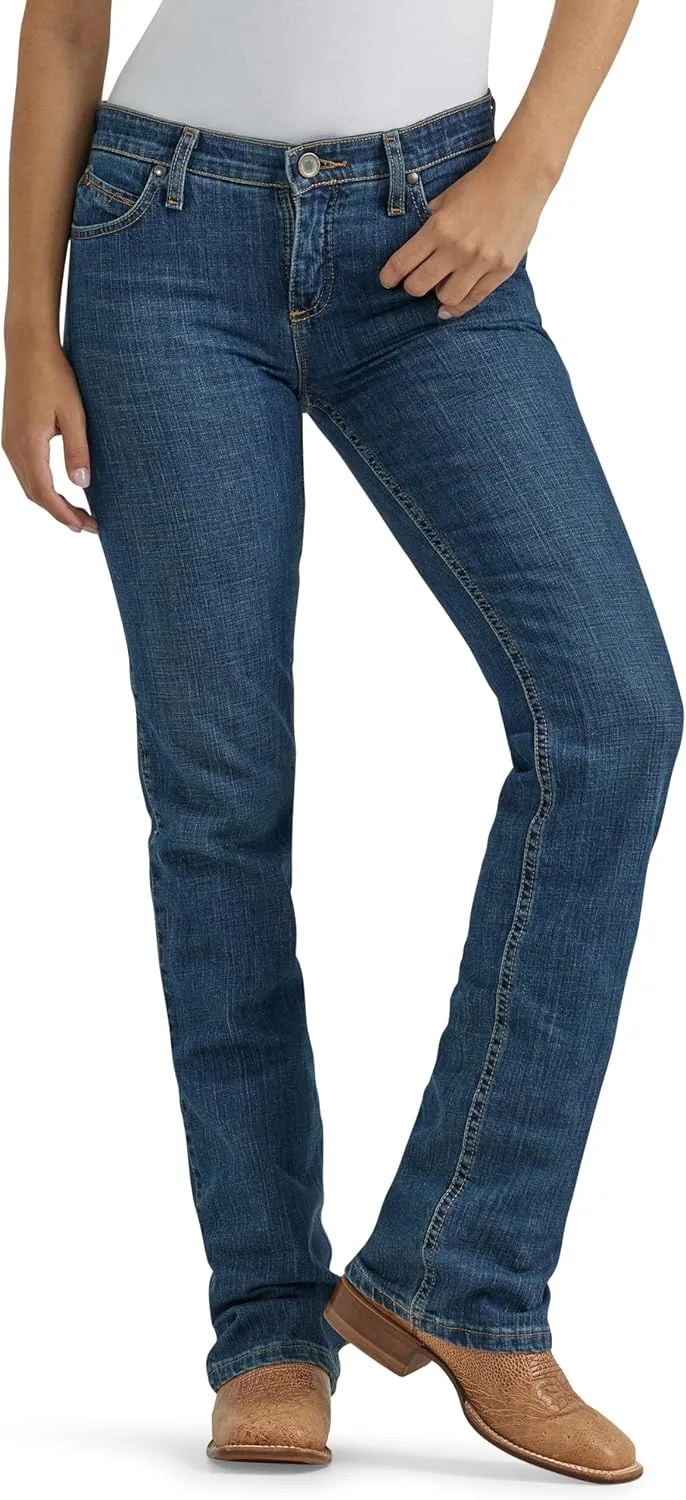 

Wrangler Womens Cool Vantage Q-Baby Mid Rise Boot Cut Ultimate Riding Jean