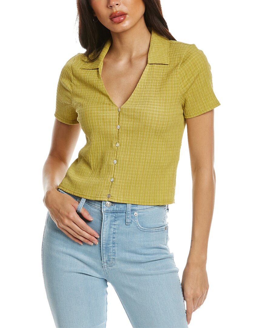 

Рубашка Madewell Jandra Crinkle, зеленый