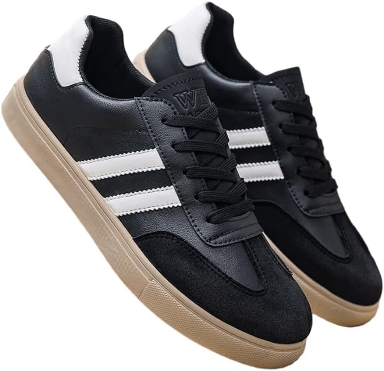 

Мужские ретро кроссовки для бега и повседневной носки - противоскользящие, прочные, с амортизирующей стелькой, легкие и удобные Clolinde, черный