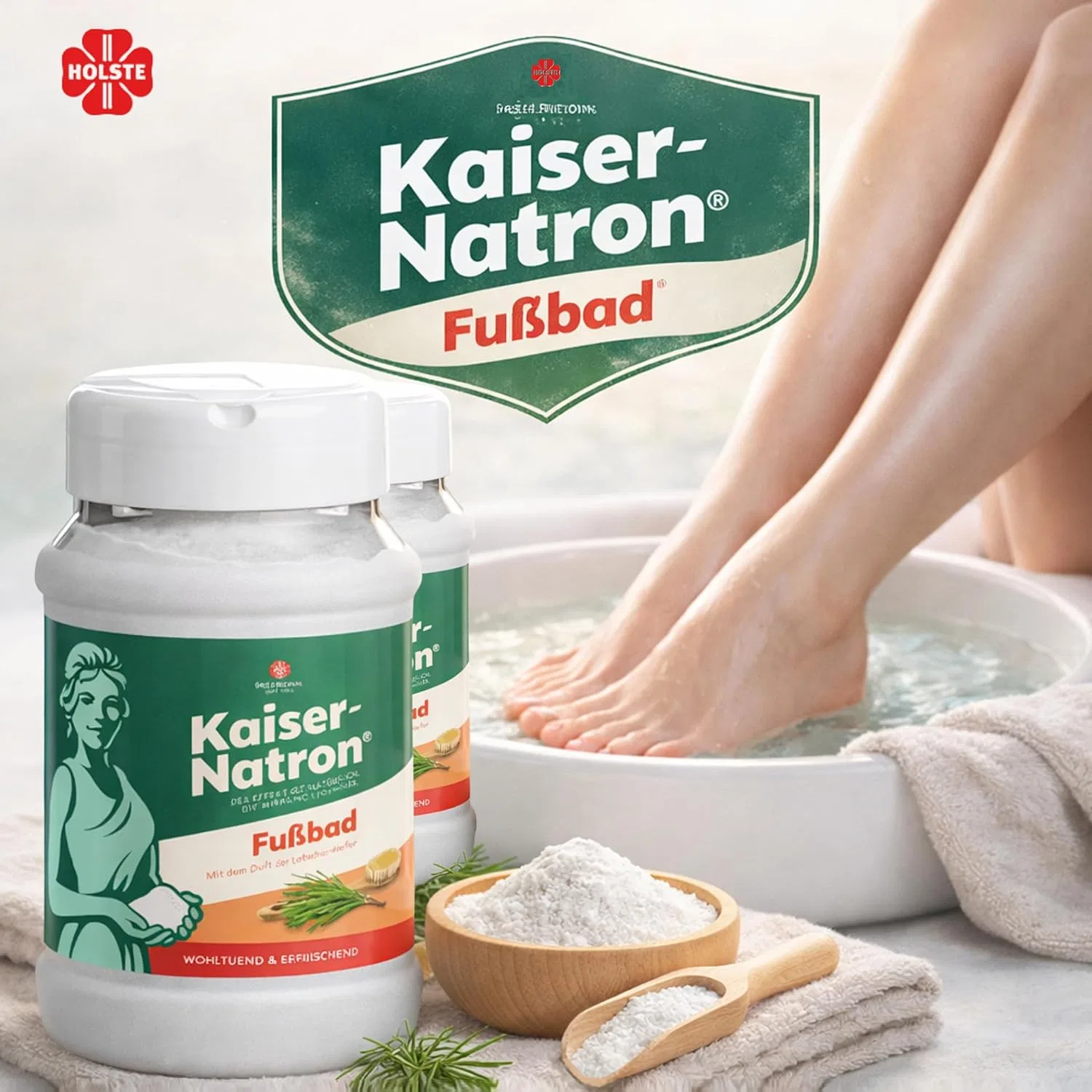 Соль для ванн для ног «Kaiser Natron» с ароматом горной сосны от HOLSTE Holste — фото 3
