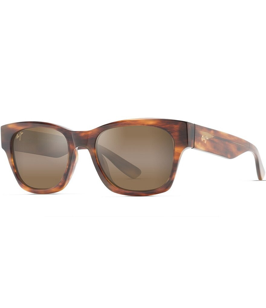 

Солнцезащитные очки унисекс Maui Jim Valley Isle PolarizedPlus2 в черепаховой оправе 54 мм, коричневый