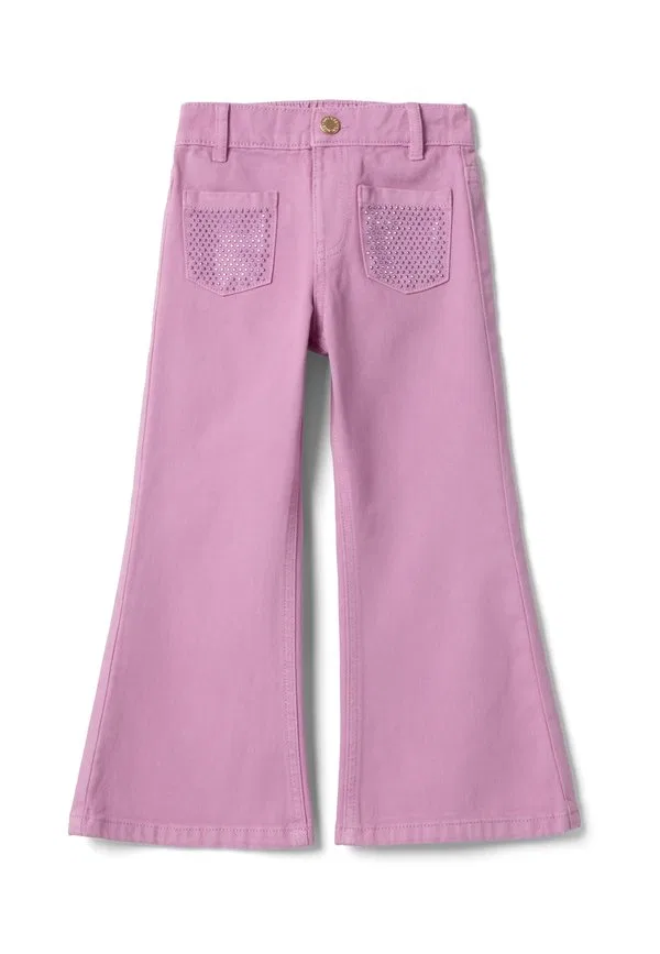Джинсы прямого кроя с расклешенной юбкой Ovs, Light Pink