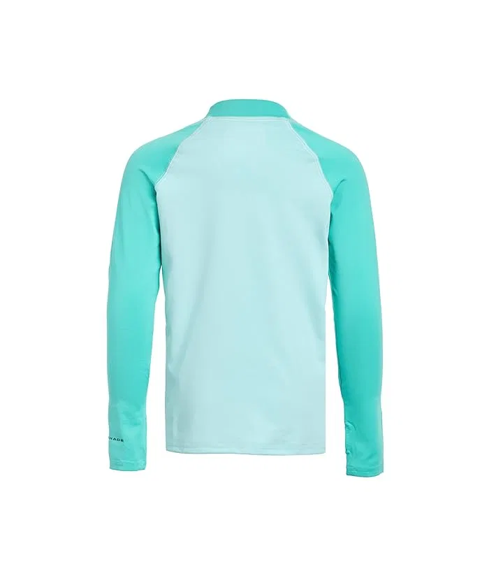 Футболка с длинным рукавом с защитой от солнца Sandy Shores Long Sleeve Sunguard Columbia Kids, Spray/Dolphin — фото 2