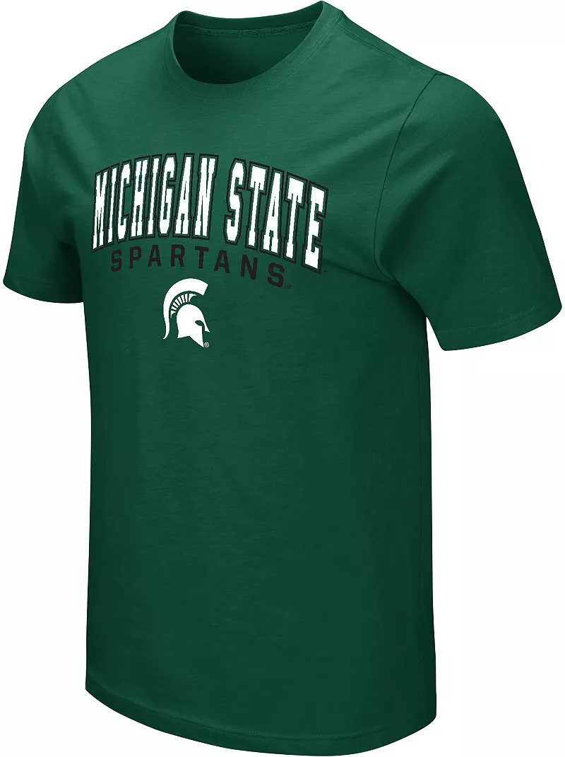 

Мужская зеленая футболка Colosseum Michigan State Spartans