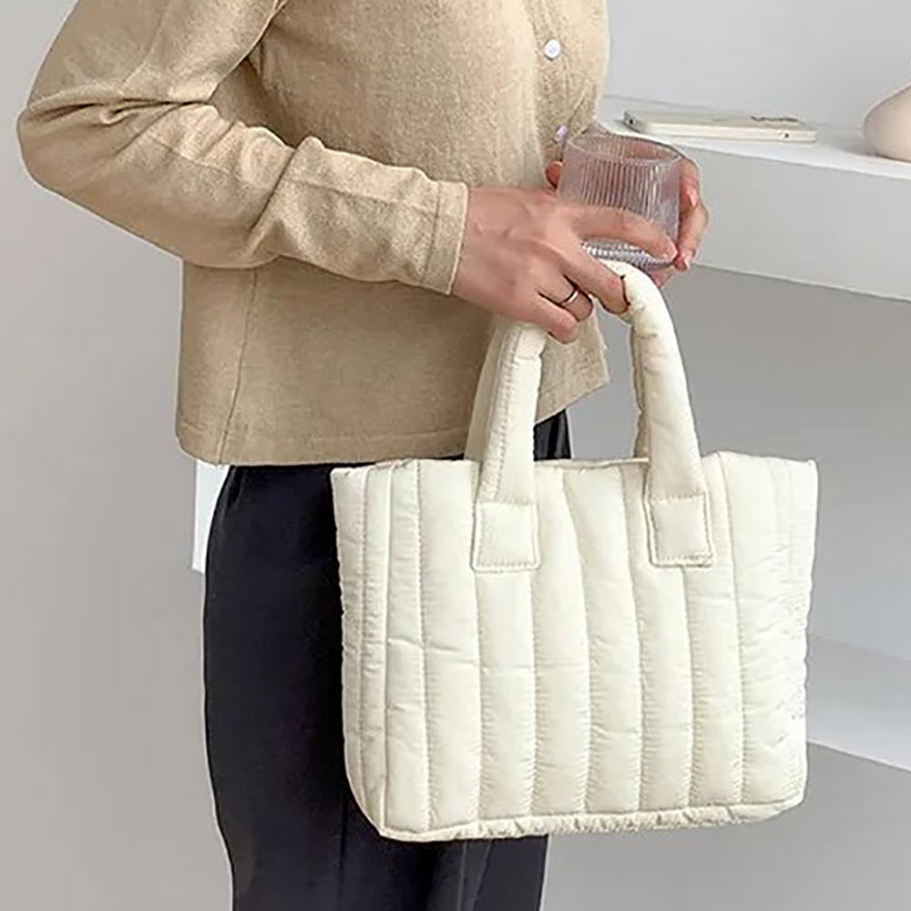 

Стеганая сумка через плечо FASHNZFAB, белый