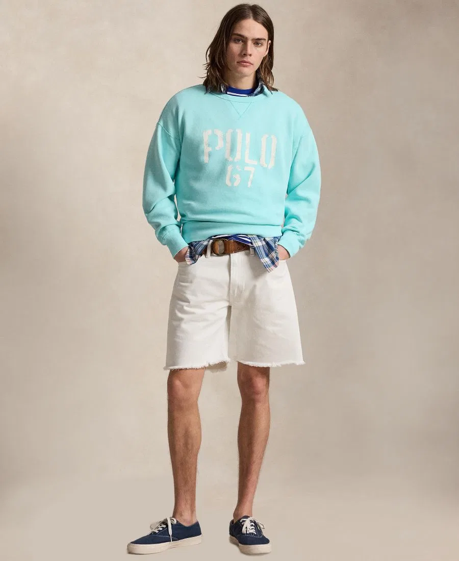 Мужская толстовка с круглым вырезом Polo Ralph Lauren, голубой — фото 2