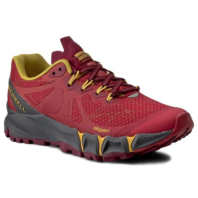 Женские ботинки Agility Peak Flex бордового цвета Merrell, красный
