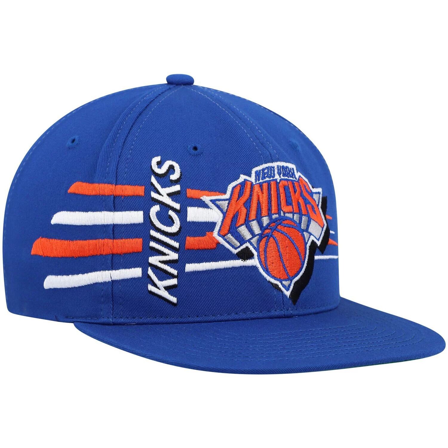 

Мужская кепка Mitchell & Ness Blue New York Knicks Retro Bolt Deadstock Snapback