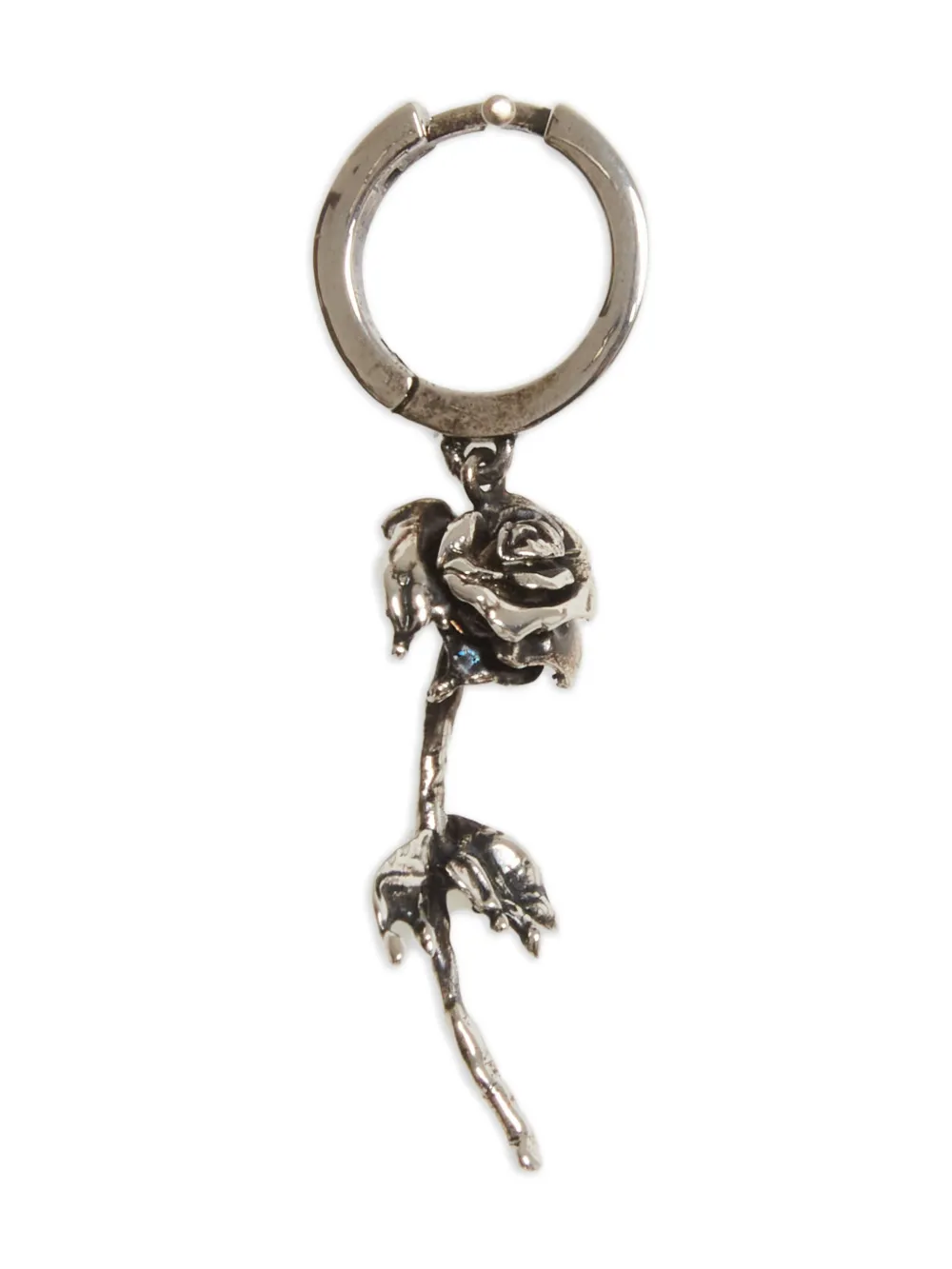 

Серьга-кольцо с подвеской Alexander McQueen, серебяный