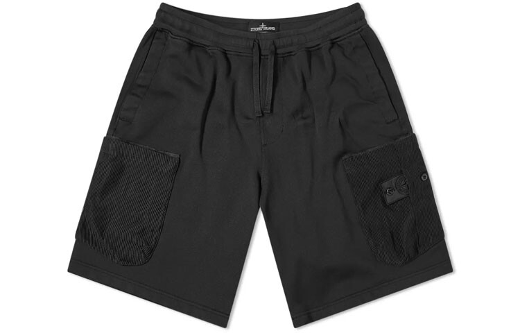 

Шорты-карго мужские черные Stone Island, черный