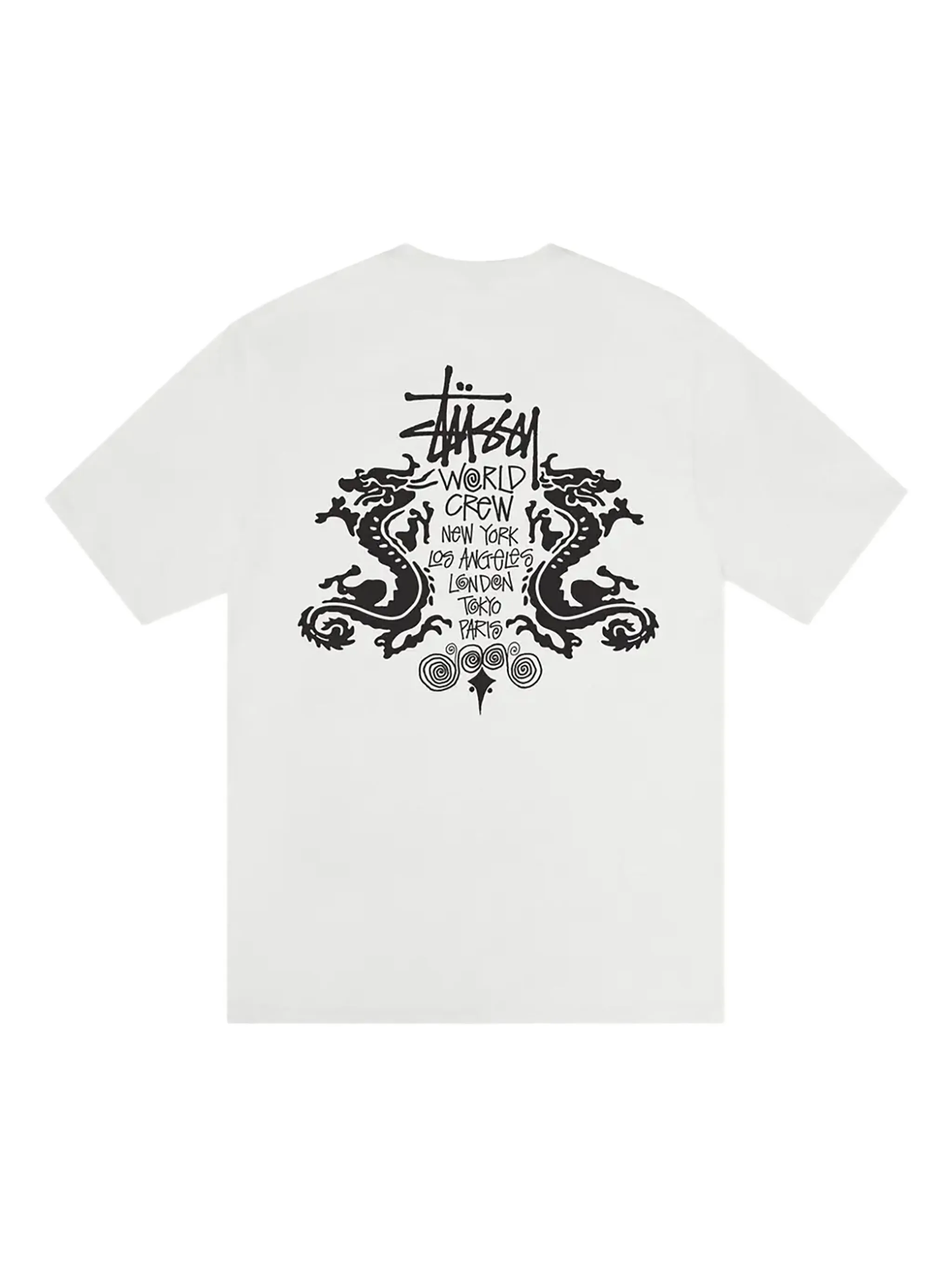 Декорированная футболка Stüssy, белый — фото 2