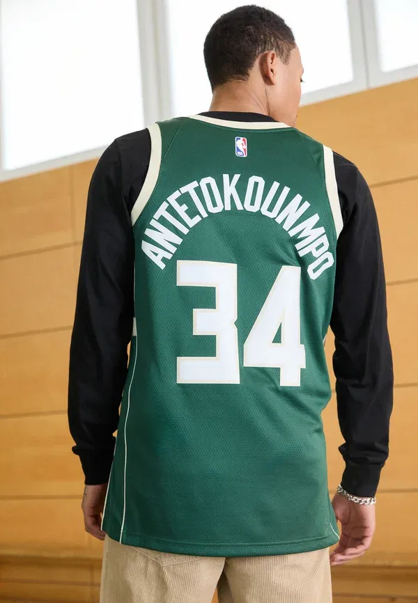 Футболка Nike Performance NBA Swingman Icon Milwaukee Bucks, Giannis Antetokounmpo, цвет Ель
