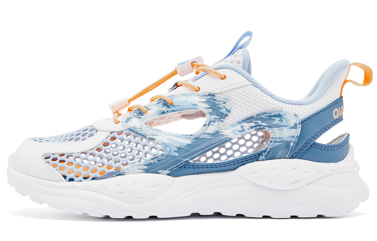 

Детские кроссовки GS White/Shadow Blue Qiaodan, белый