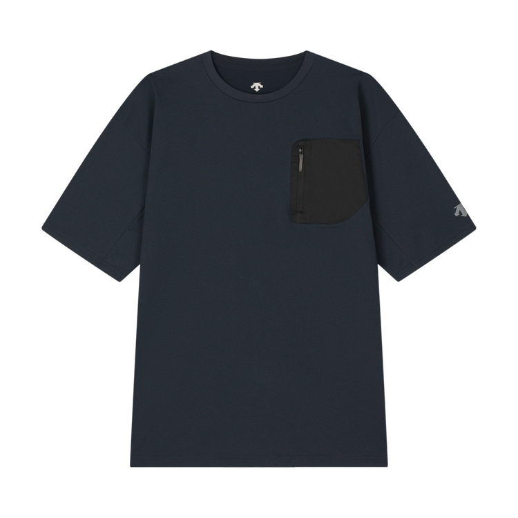 

Легкая мужская трикотажная футболка с коротким рукавом для активного отдыха на открытом воздухе Descente, nv-nv