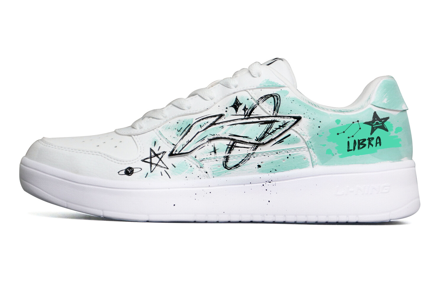 

Кроссовки LINING Pontoon Boats Skateboarding Shoes Women's Low-top White/Green, белый