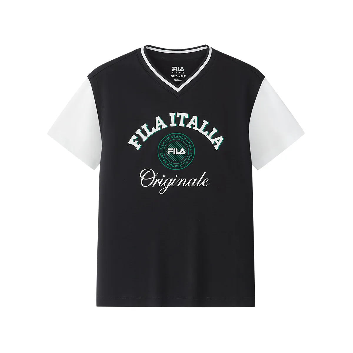 Футболка Crew Neck тонкая FILA KIDS, p-pu dazzling фиолетовый — фото 3