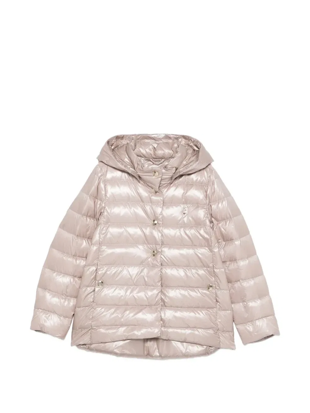 Куртка на пуговицах с капюшоном Herno Kids, розовый