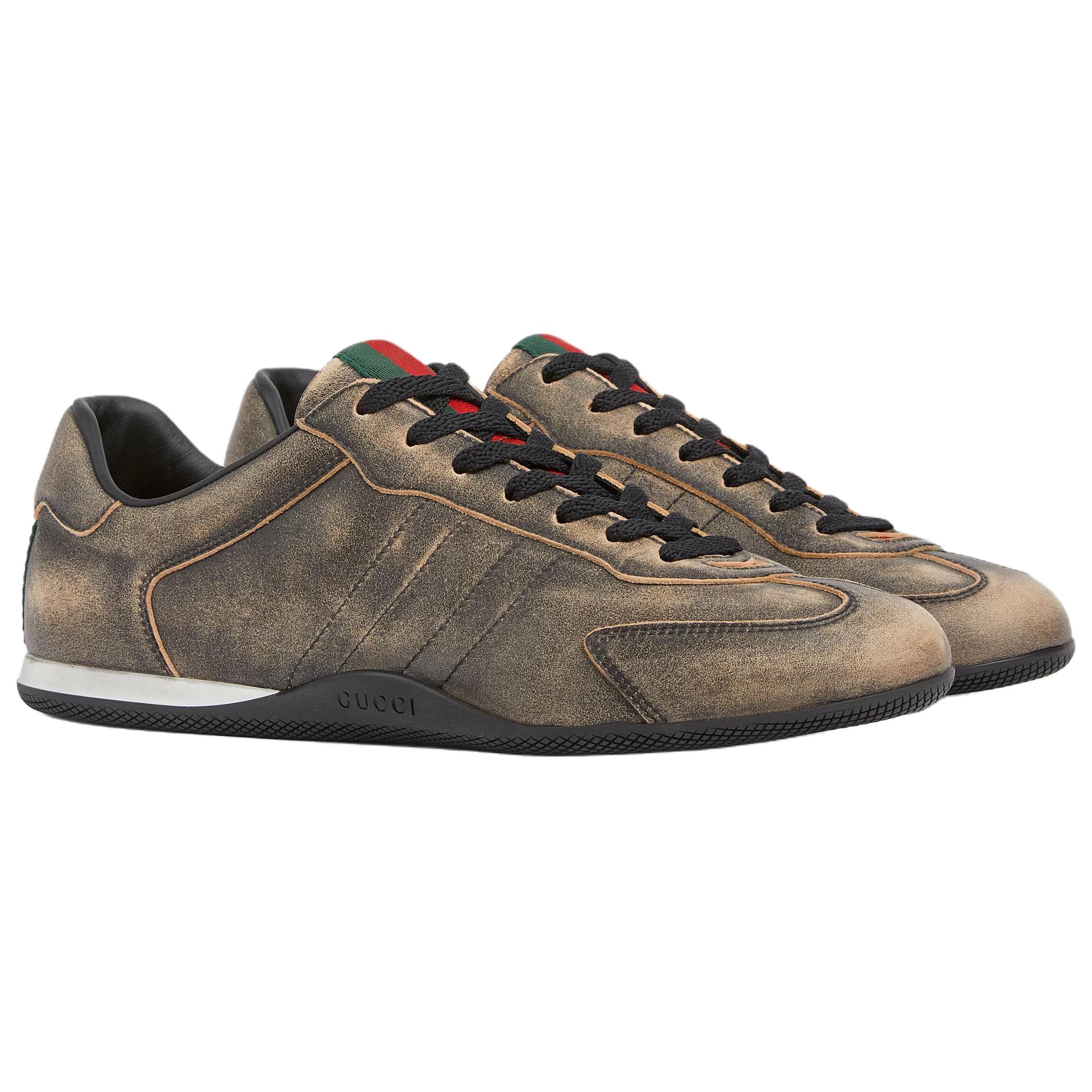 Кроссовки Shift Low top Casual мужские GUCCI, коричневый — фото 3