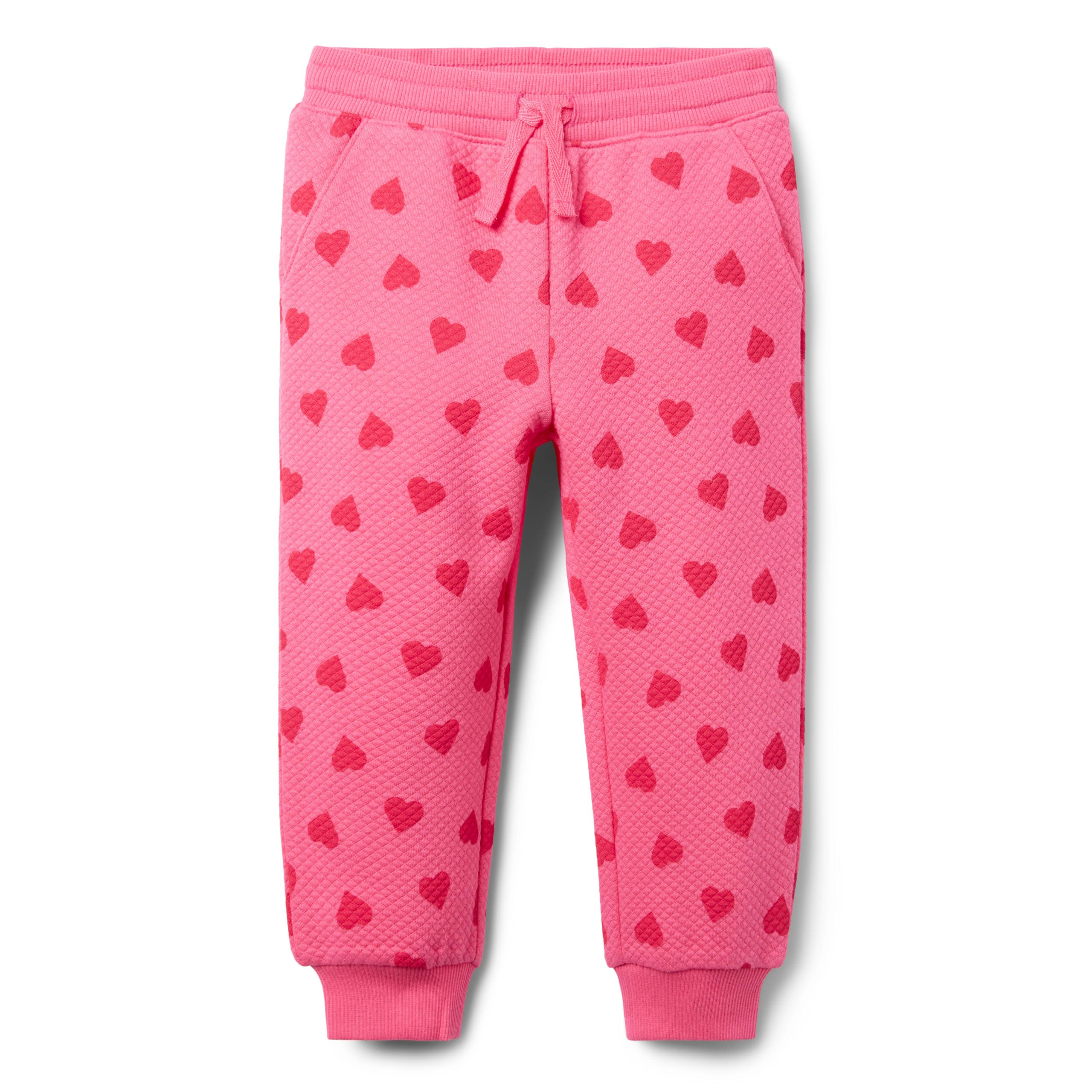 

Брюки Janie and Jack Heart Embossed Joggers, розовый