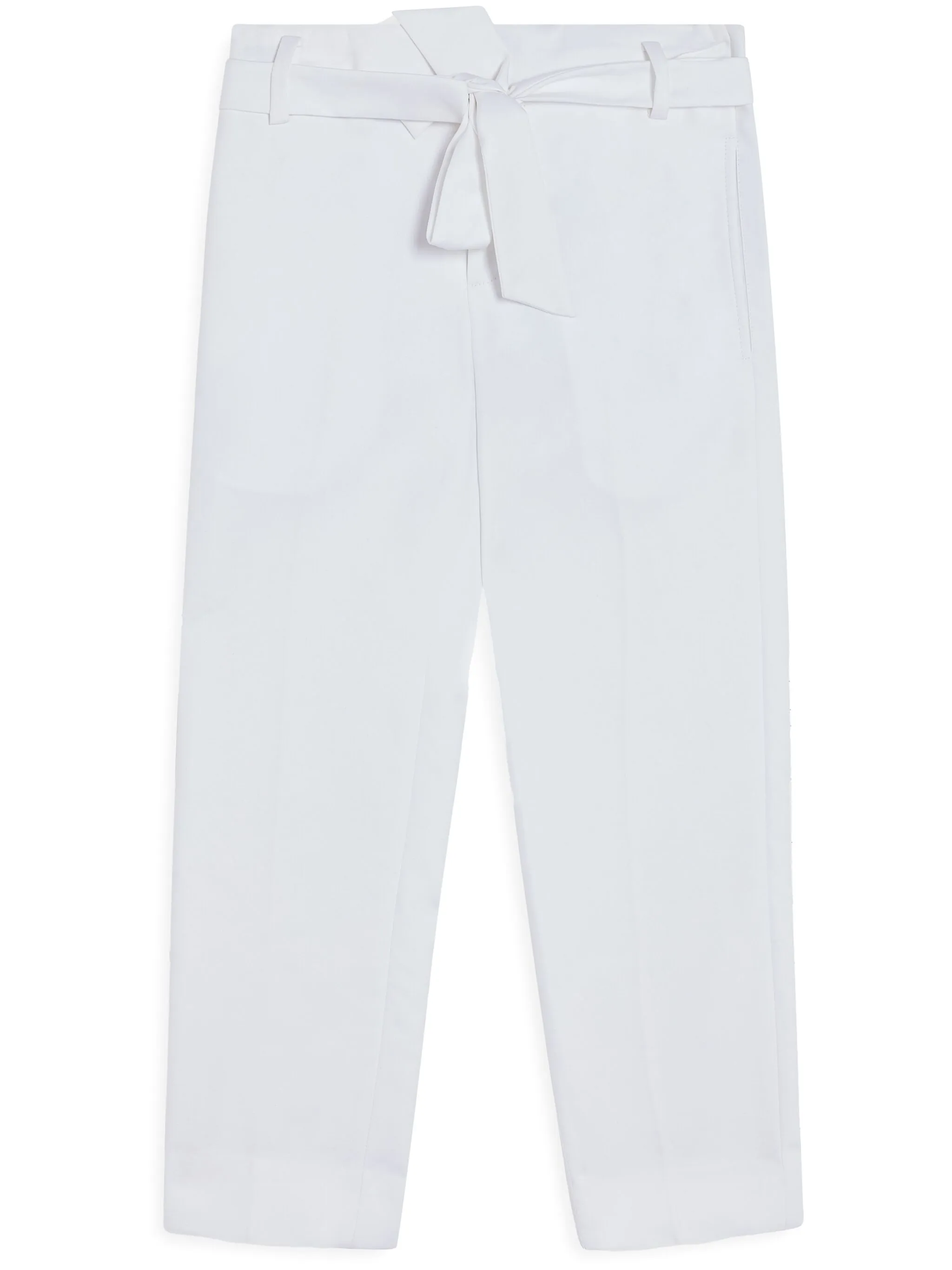 

Прямые брюки с поясом Maison Ava, белый