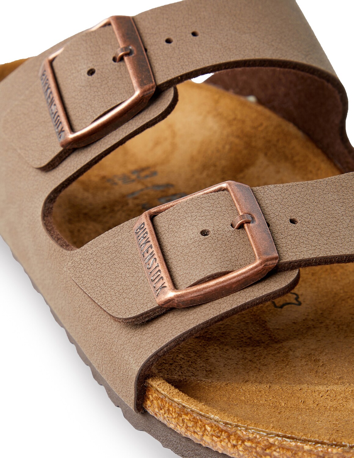 Сандалии Birkenstock Arizona нубук, бежевый — фото 4