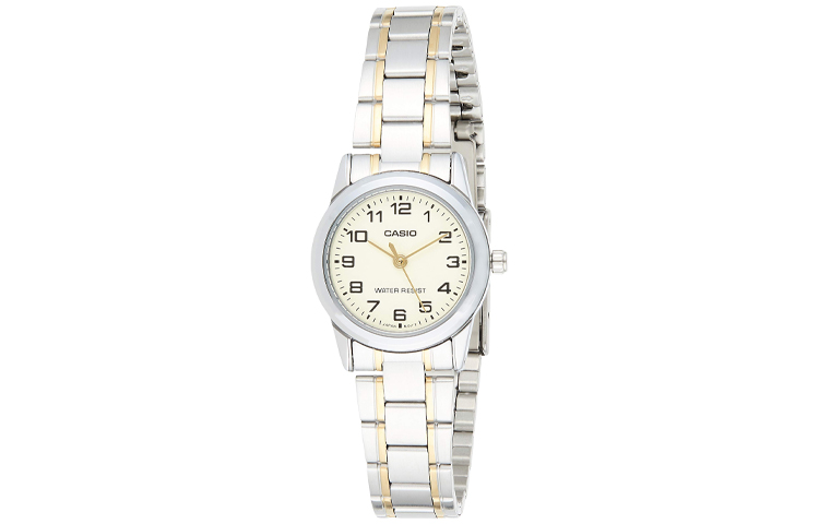 

Женские классические серебряные часы CASIO