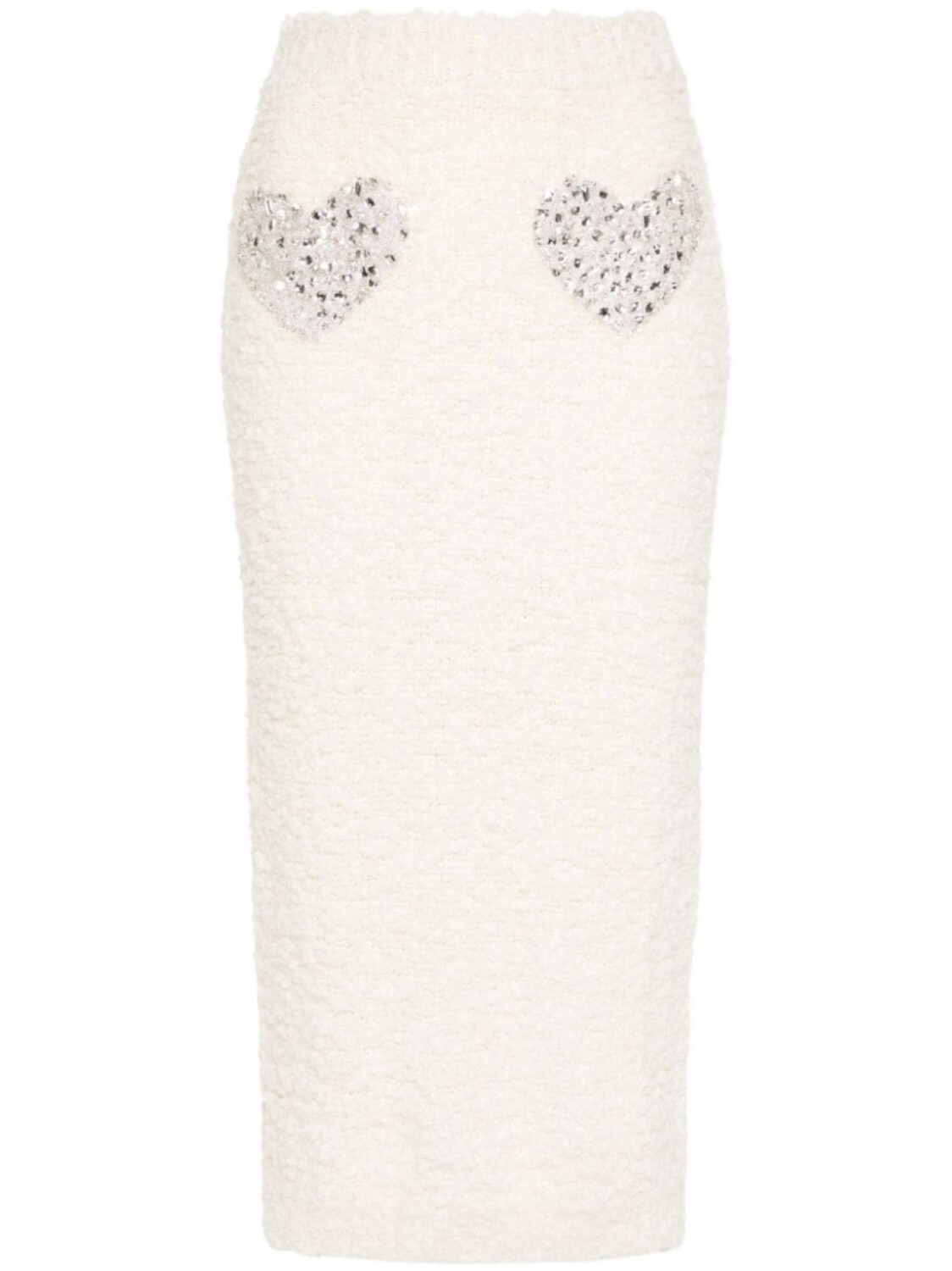 

Blumarine юбка миди, украшенная кристаллами, белый
