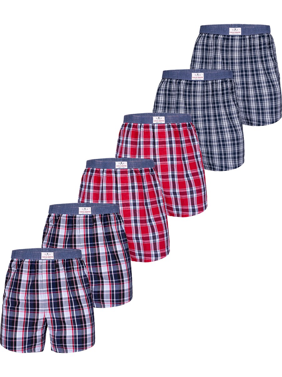 

Боксерские шорты Luca David Olden Glory, цвет Blue/Mixed colors/Red
