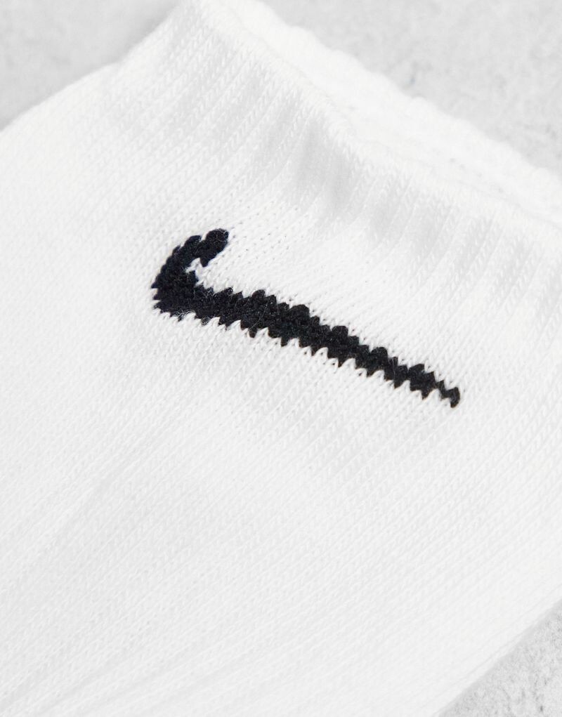 Nike — Everyday Lightweight — комплект из 3 пар светлых белых носков — фото 4
