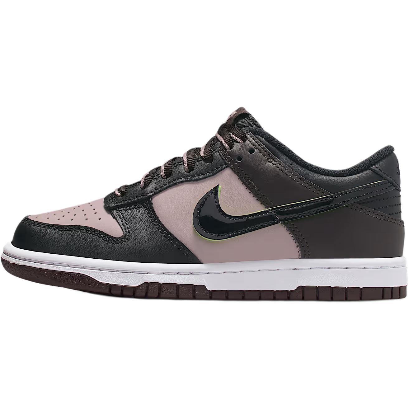 

Nike Кроссовки Dunk Low top Kids' Skateboarding Shoes Black/White/Pink Unisex