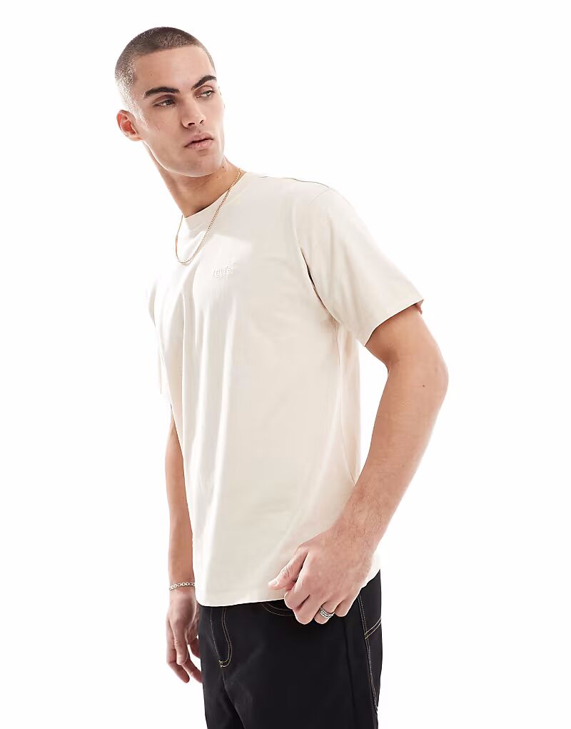 

Футболка свободного кроя Levi's Red Tab Vintage с логотипом, бежевого цвета