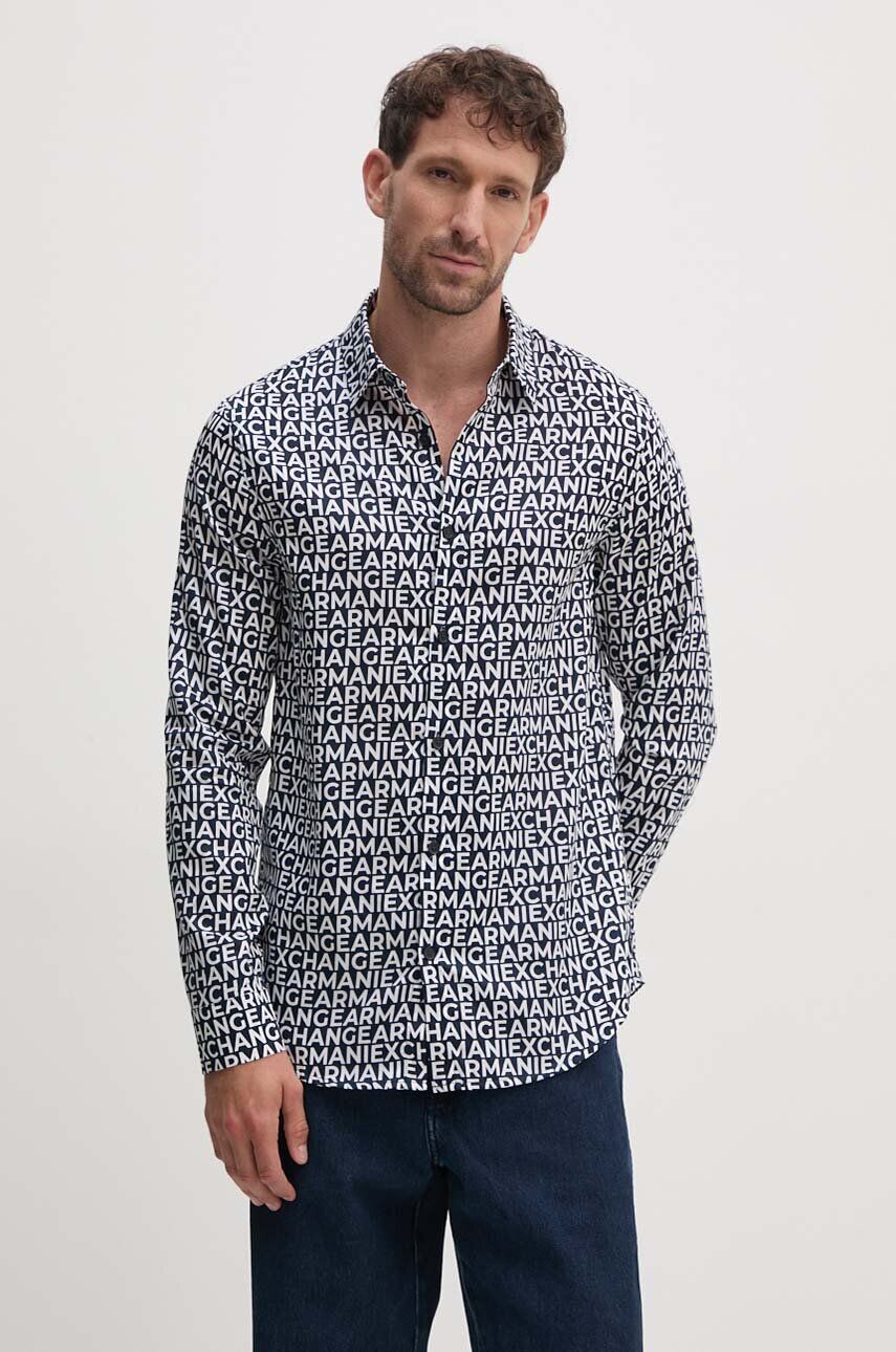 

Рубашка Armani Exchange из хлопка, темно-синий