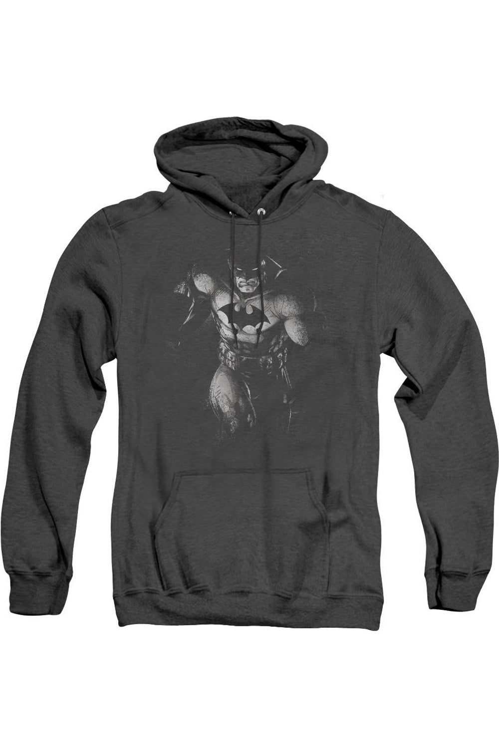 

Batman Materialized Adult Heather Hoodie / Толстовка с капюшоном Gildan, черный