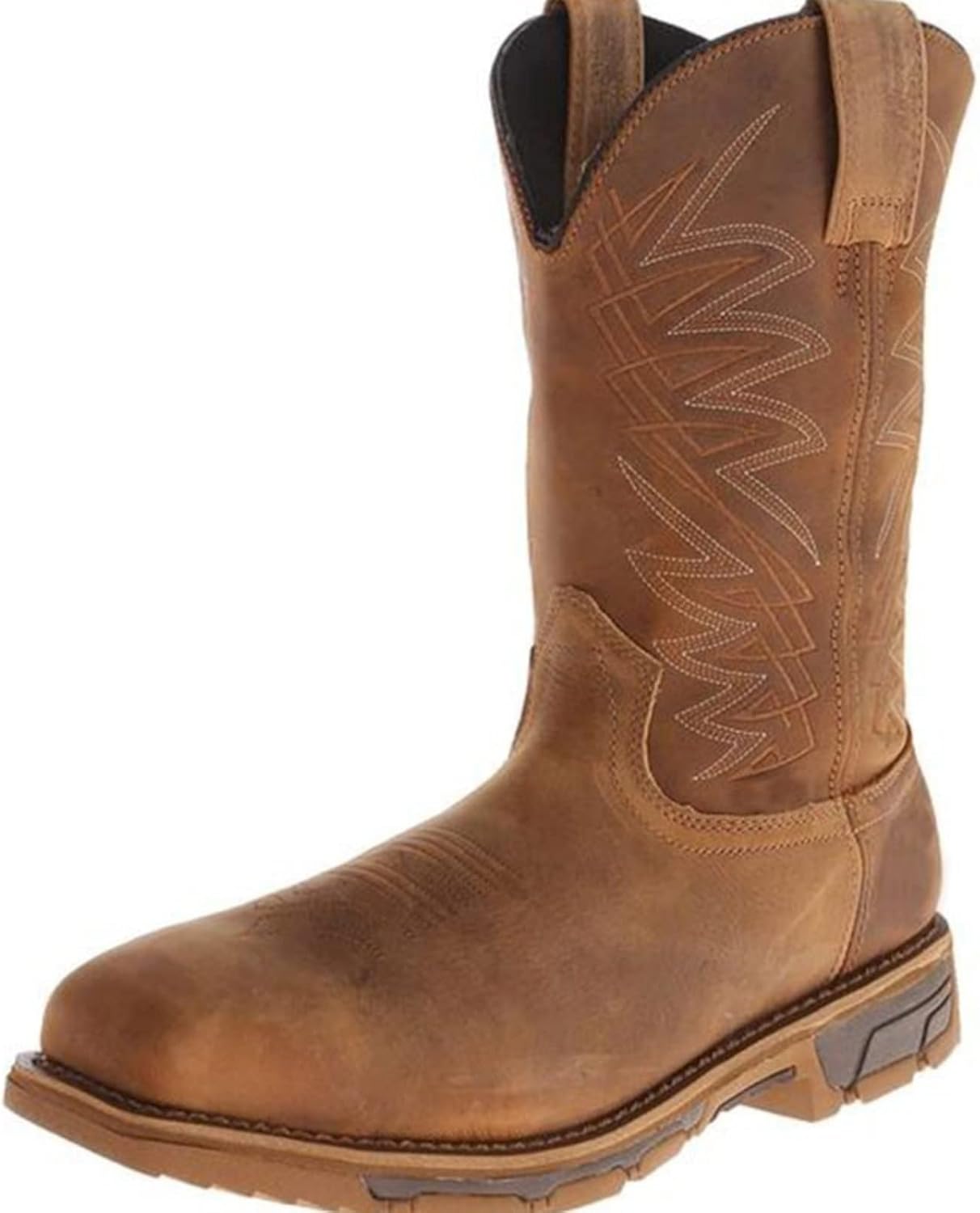 

Ботинки USUWE Retro Knight с толстым каблуком, водонепроницаемые, имитация кожи PU для мужчин и женщин, размеры 38-48, коричневый