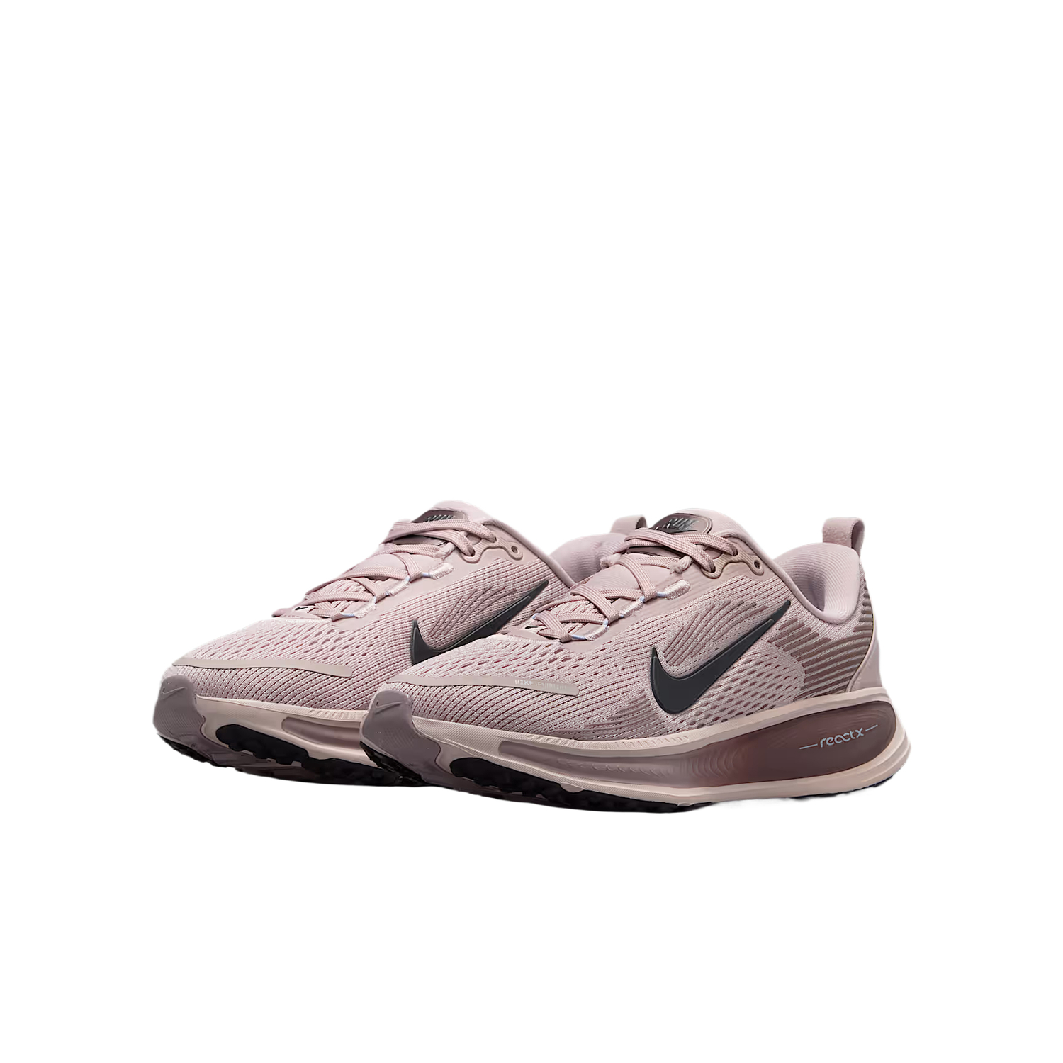 Vomero 18 ткань дышащие низкие кроссовки для бега Kids' Nike, particle розовый красный/sandstone серый розовый/totem черный фиолетовый/серый черный — фото 4