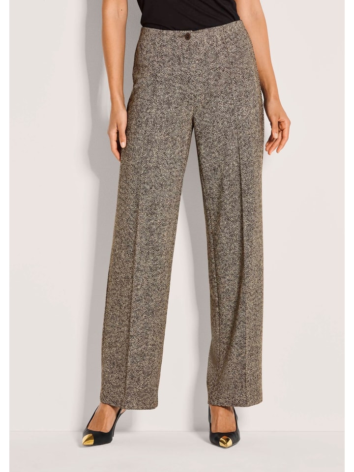 

MADELEINE Широкие брюки-палаццо коричневого/бежевого цвета