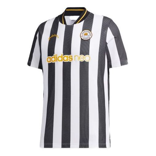 

Футболка neo yellow sports short sleeve black white Adidas, черный