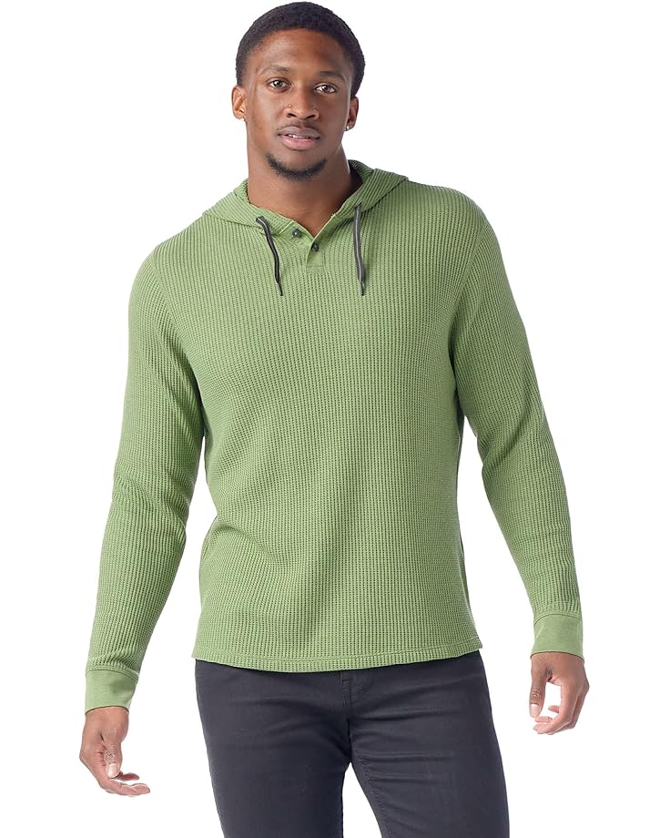 

Худи Smartwool Waffle Henley Hoodie, цвет Fern Green