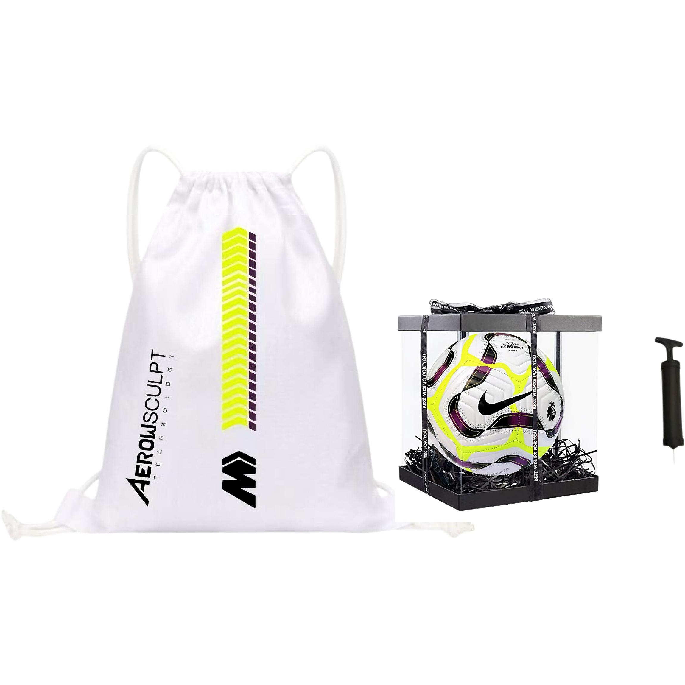 

Nike Футбольный мяч размер 5 синтетическая кожа машинная строчка унисекс белый желтый