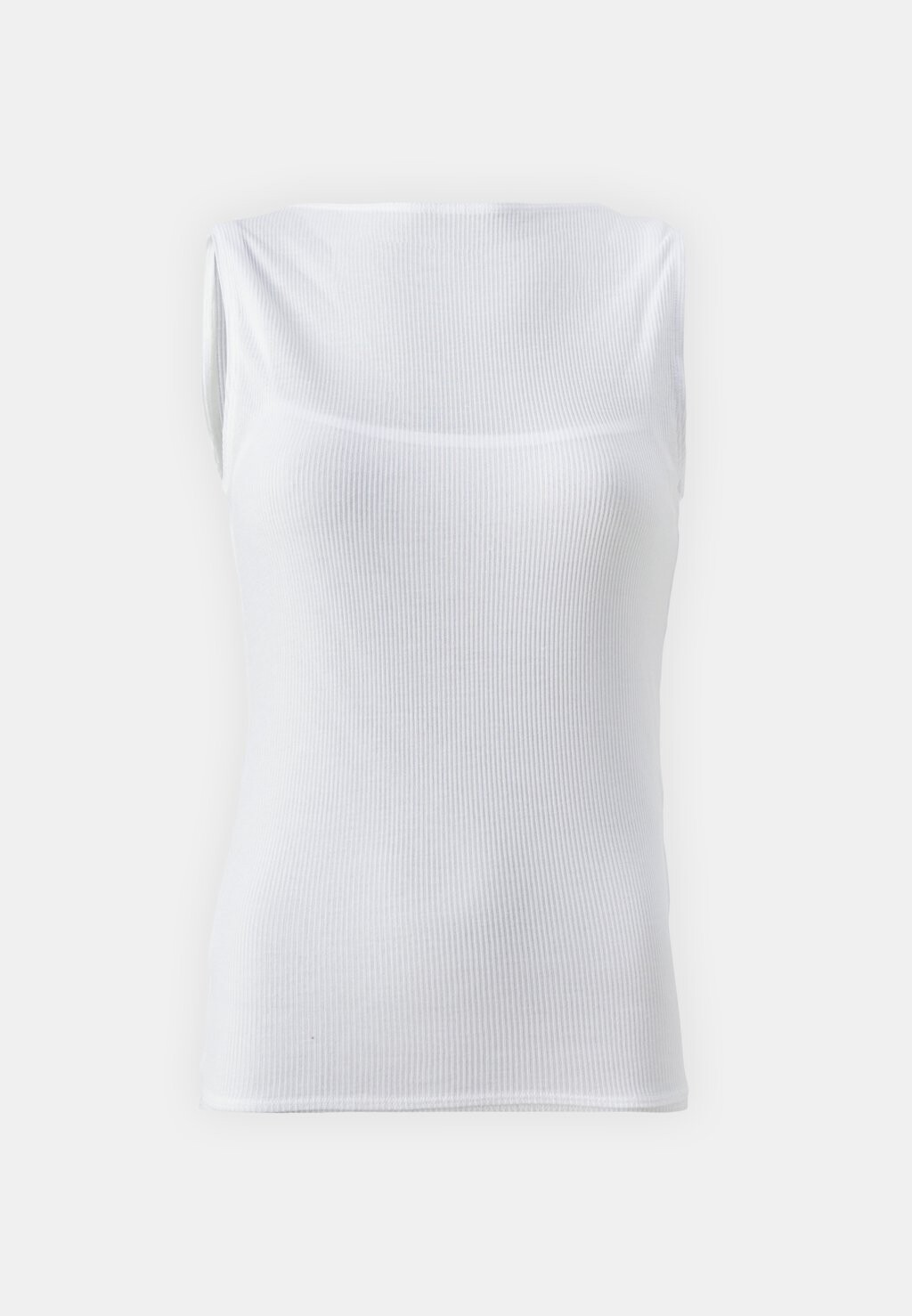 

Топ VARIGATED SKIM SLASH TANK Abercrombie & Fitch, белый