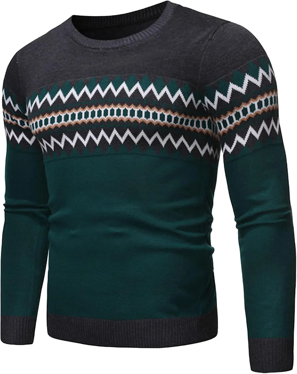 

Мужской свитер с круглым вырезом Soft Touch Slim Fit Maiyifu-GJ