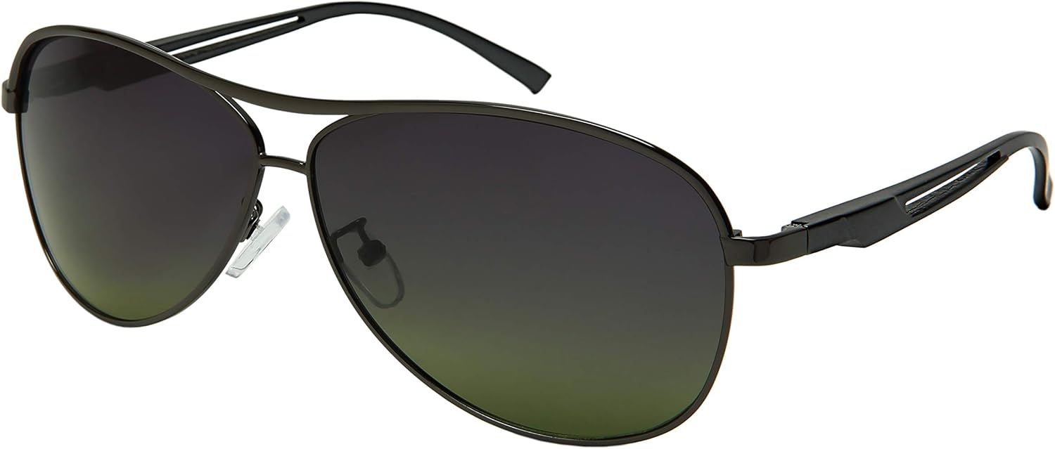 

Солнцезащитные очки-авиаторы EDGEIWEAR унисекс, 1 мм, поляризованные, алюминиевые, для походов, рыбалки, вождения и активного отдыха, Gunmetal Frame | Polarized Grey/Green Lens