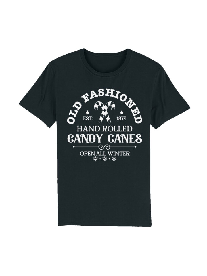 

Футболка F4NT4STIC T-Shirt Cany Canes Retro Weihnachts Sign, черный
