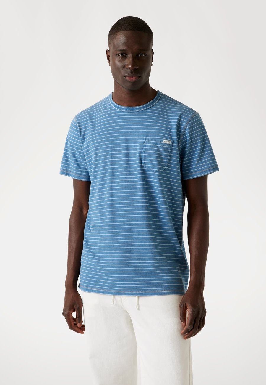 

Футболка Guess GESTREIFTES, Blau/Blue, Синий, Футболка Guess GESTREIFTES, Blau/Blue