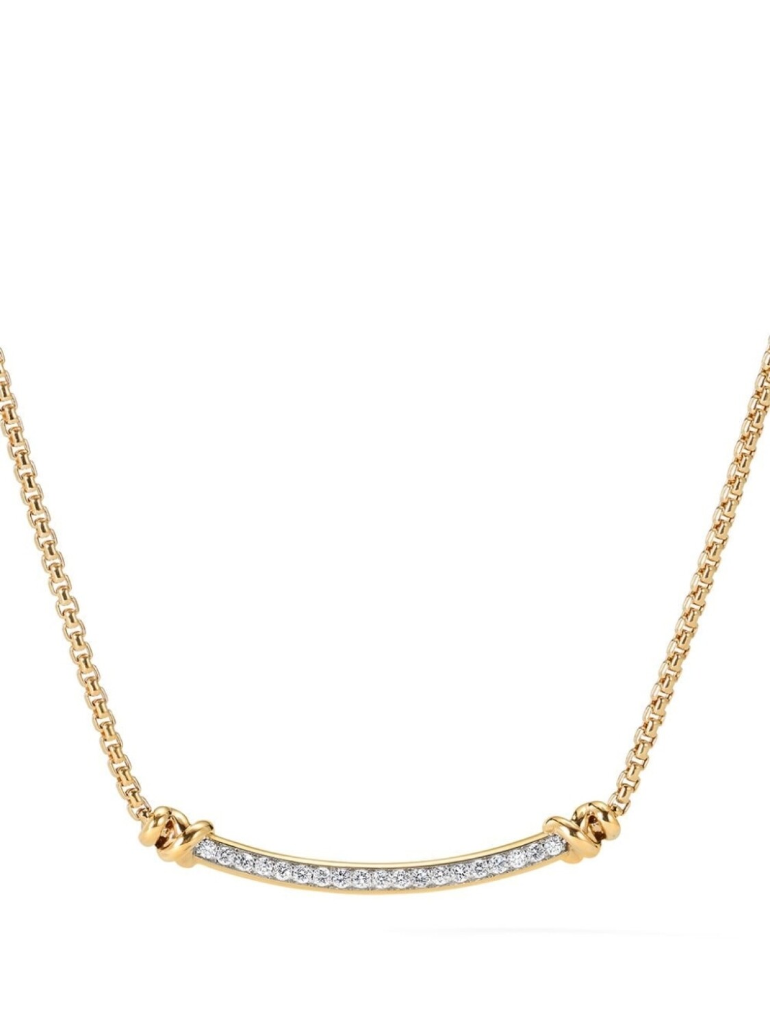 

Колье Helena из желтого золота с бриллиантами David Yurman, золотой