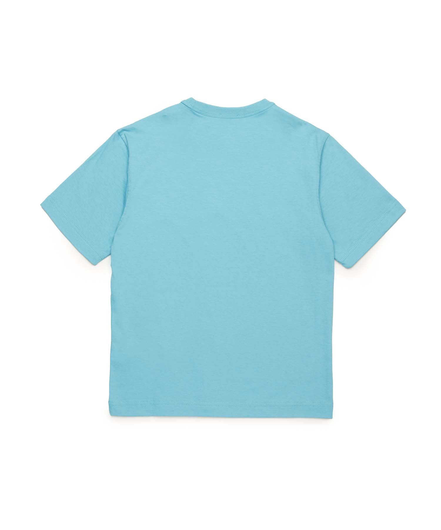 Детская и подростковая футболка с коротким рукавом DIESEL, Light Blue — фото 2