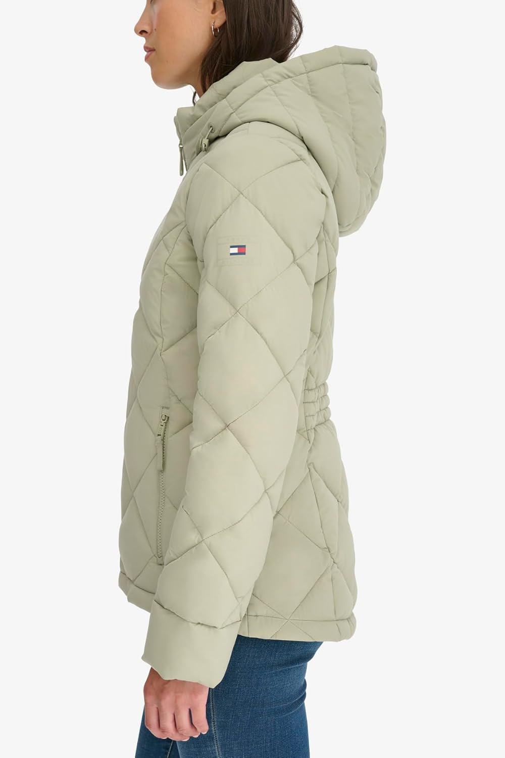 Женская повседневное легкая куртка Tommy Hilfiger, Seagrass — фото 3